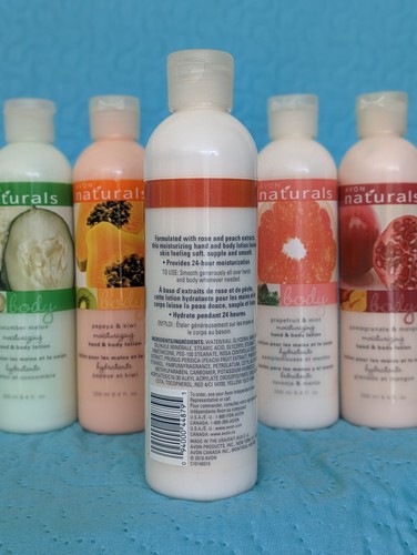 AVON Naturals red rose & peach Body Lotion moisturizer protection skin care NEW - Picture 2 of 3