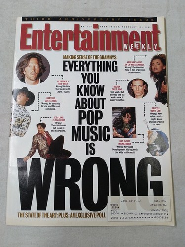 Entertainment Weekly Magazine - No 158 February 19 1993 Grammys Pop Music - 第 1/10 張圖片