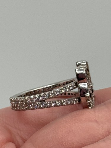 Sanrio Hello Kitty Sterlingsilber Diamonique CZ Ring Größe 6 - Bild 5 von 17