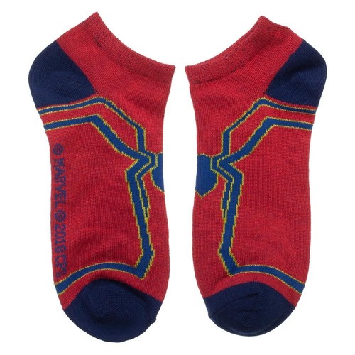 Iron Spider 3 pares de calcetines tobilleros para mujer Spider-Man Avengers Infinity War traje - Imagen 2 de 6