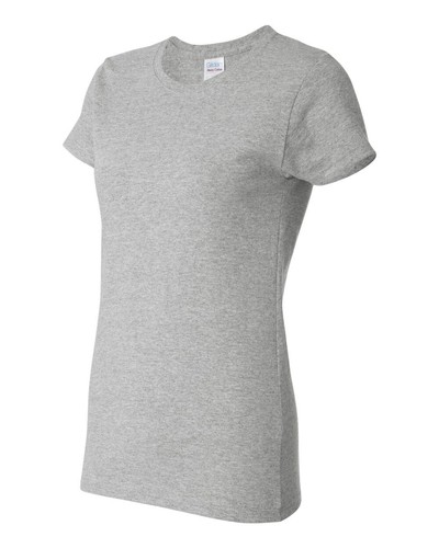 M&O Jersey Soft style Women's Short Sleeve T-Shirt Sports Grey M - Picture 3 of 4
