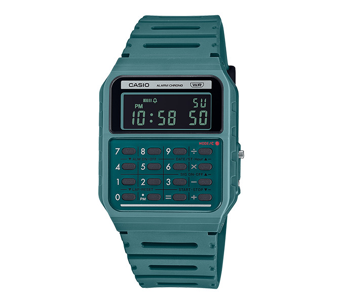 Casio Calculator Green Digital Watch Original CA-53WB-3B