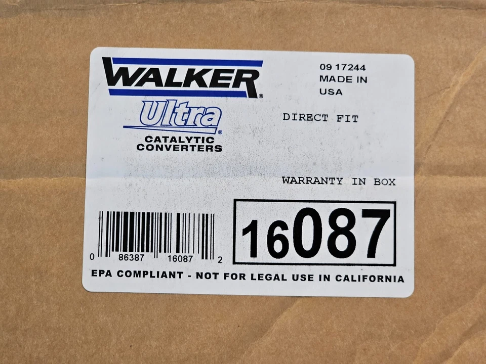 Convertidor catalítico Walker 16087 para VW Audi A4 Volkswagen Passat Quattro 97-05 Foto 2 de 4
