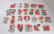 (31) VINTAGE 60's Hallmark MCM Small Valentines Animals People Made in USA - NEW