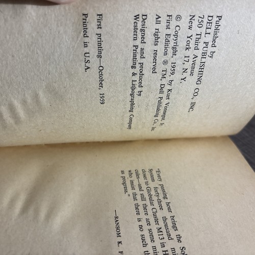 The Sirens of Titan by Kurt Vonnegut, 1959 First Printing, Dell Paperback - Picture 7 of 12