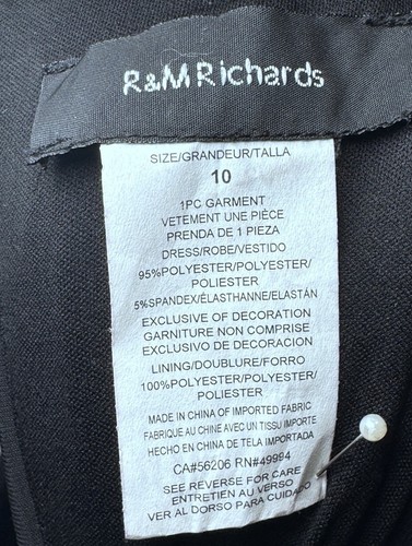 R&M Richard’s Sleeveless Long Halter Gown With Beaded Waist Sz 10 - Picture 8 of 9