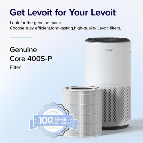 Levoit Core 400S-RF Air Purifier HEPA Replacement Filter, Highly Efficient - Picture 3 of 7