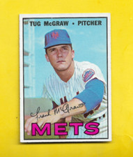 1967 Topps Tug McGraw #348 New York Mets NEAR MINT FREE SHIPPING