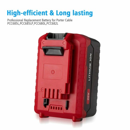 2X 20Volt 7.0,8.0Ah for Porter Cable 20V MAX Lithium-ion Battery PCC685L,PCC680L - Picture 4 of 11
