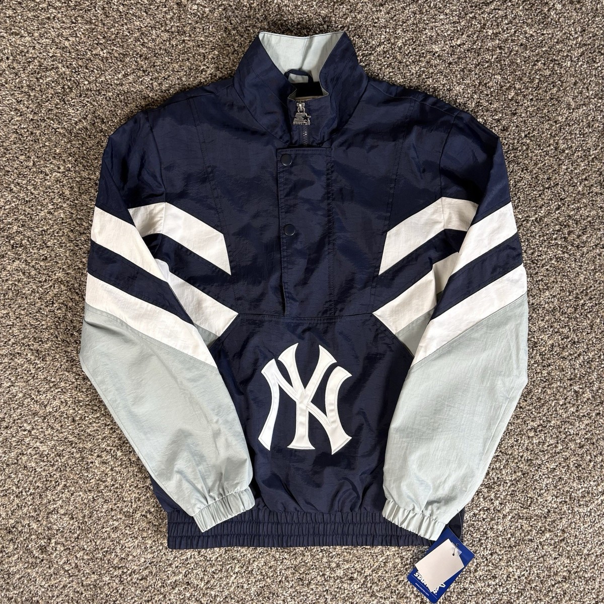 Starter New York Yankees ジャケット Sサイズ mens-starter-navy-new-york-