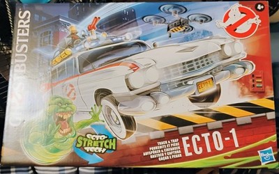 Ghostbusters ECTO-1 Car Has Stretch Tech Slimer Track & Trap Frozen Empire NEW