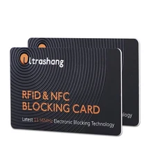 2Pcs RFID Blocking Card Fuss-free Protection for Entire Wallet Shield Credit ...