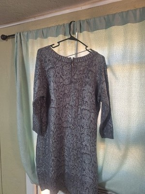 INC International Concepts Gray Textured Metallic Knit Sweater Size 0X NWT