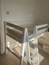 Children’s White Loft Bed – Mattress Included (Optional)