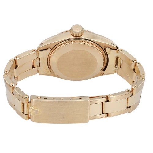 Rolex Datejust Oro Amarillo 18K Palos Esfera Gris Reloj Automático Damas 6917-6 - Imagen 5 de 8