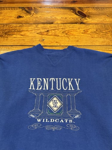 Vintage 90s University Of Kentucky Wildcats Crewneck Sweatshirt Rare College L - Bild 2 von 9