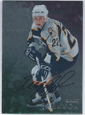 1998-99 Be A Player GREG JOHNSON Nashville Predators Autograph #225