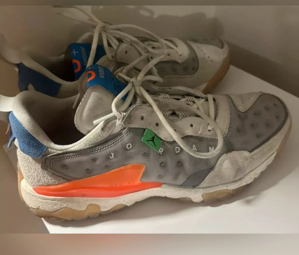 🔥Jordan Delta 2 cinza claro fumaça laranja total masculino 13 ÓTIMO💯ESTADO RARO✔💎🔥 - Imagem 2 de 4