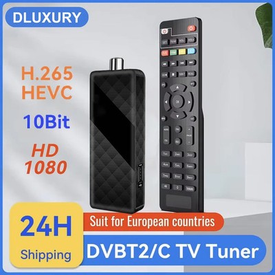 For Europe H.265 DVB-T2&C TV Decoder HD 1080P TV Tuner HEVC 10Bit U8Support WiFi