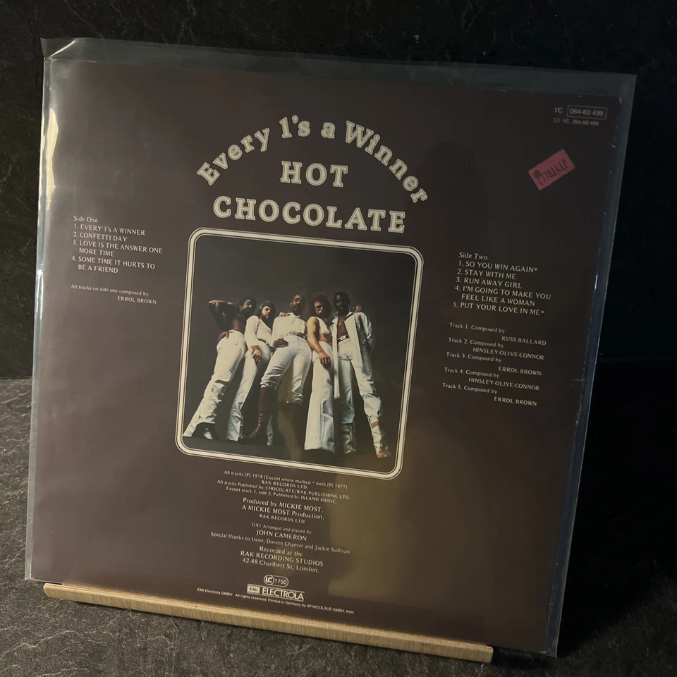 ÄHot Chocolate – Every 1's A WinnerEMI 1C 064-60 499 (1987) Mint /NEUZUSTAND - Bild 2 von 2