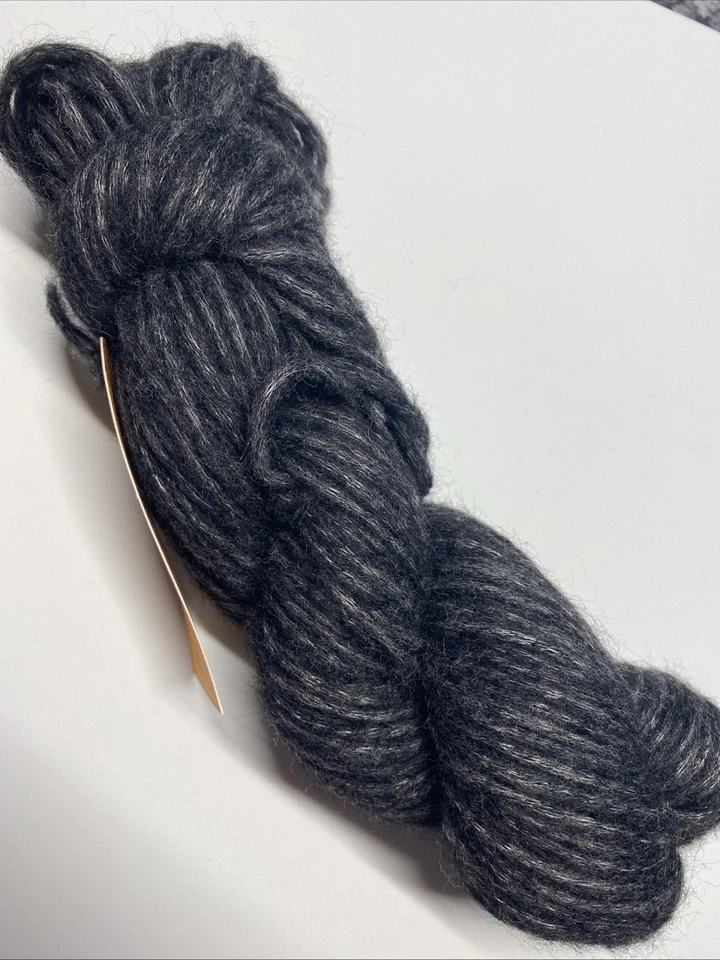 Lote 2441 hilo de alpaca batido techno fibra cielo azul color club gris 1975 Foto 4 de 4