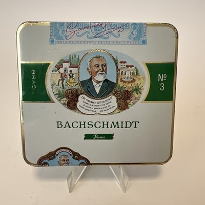Blechdose Bachschmidt Brasil No. 3 Puros sehr guter Zustand Zigarillos Vintage