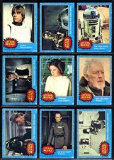 1977 Topps Star Wars Blue Series 1 Complete 1-66 Card Set VG-EX TO EX-NM Luke