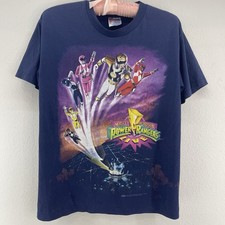 VTG RARE Mighty Morphin Power Rangers Shirt Youth XL 1994 Live Show 7UP 90s USA