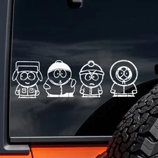 South Park Decal Sticker Set | Kyle Cartman Stan Kenny Cartoon Car 12”