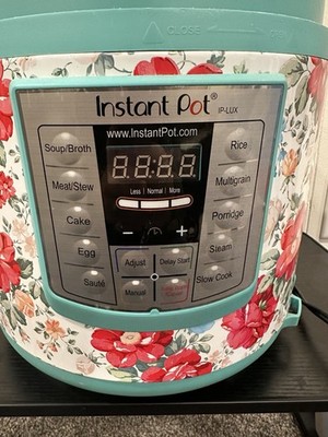 Nice Pioneer Woman Instant Pot IP-Lux60 Vintage Floral Aqua 6 QT