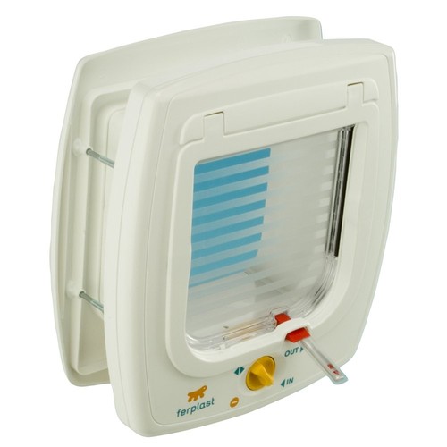 Ferplast Cat Door 'Swing 7' w/ 4-Way Locking System w/Magnetic Key | Universa...