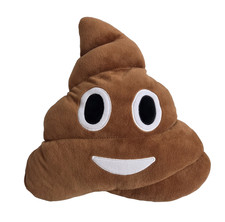 Poop Emoji Stuffed Pillow Plush Pile Of Poo Smiling Face Decorative Cushion