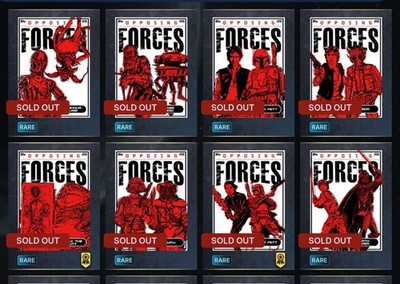 Topps Star Wars Card Trader 2017 OPPOSING FORCES Marathon + All 4 Awards