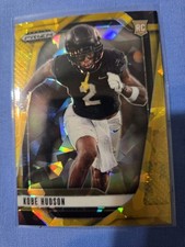 2025 Panini Prizm Draft Picks - Kobe Hudson #136 Gold Ice Prizm (RC)