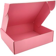 10x8x2.7 Shipping Boxes 25pcs Pink Mailer Corrugated Cardboard Box