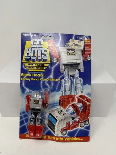 Tonka GoBots Block Head 17 Enemy Robot Cement Mixer 1984 Vintage