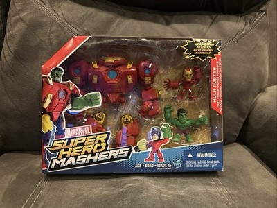 Super Hero Mashers Hulk Buster Fury Force Figure Set [Micro Hulk & Iron Man] NIB