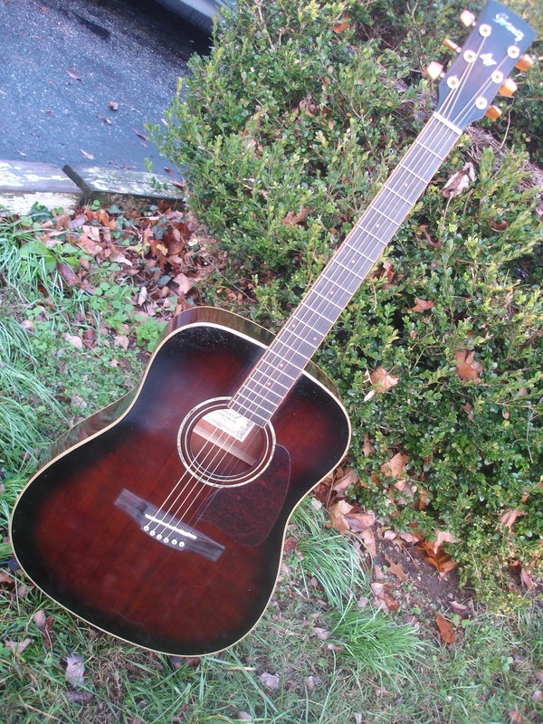 Ibanez AW30 DVS Violin Sunburst Guitar, Solid Top 00's