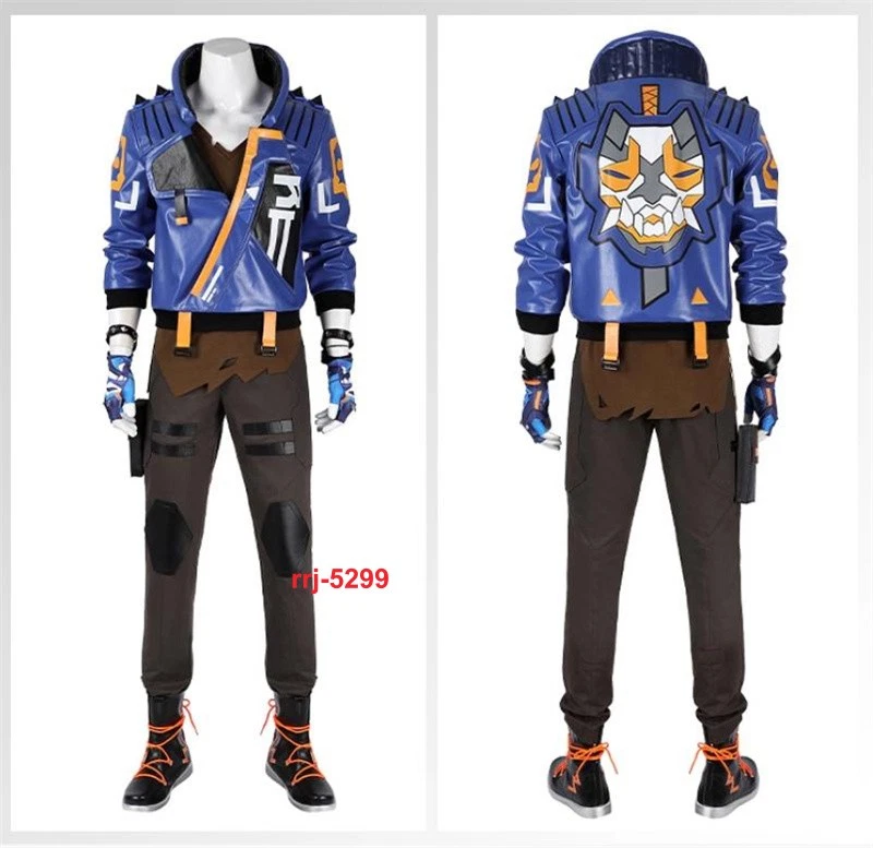 Game VALORANT Yoru Cosplay Costume Outfit Full Set Men's Clothing Shoe Halloween - Image 3 of 4