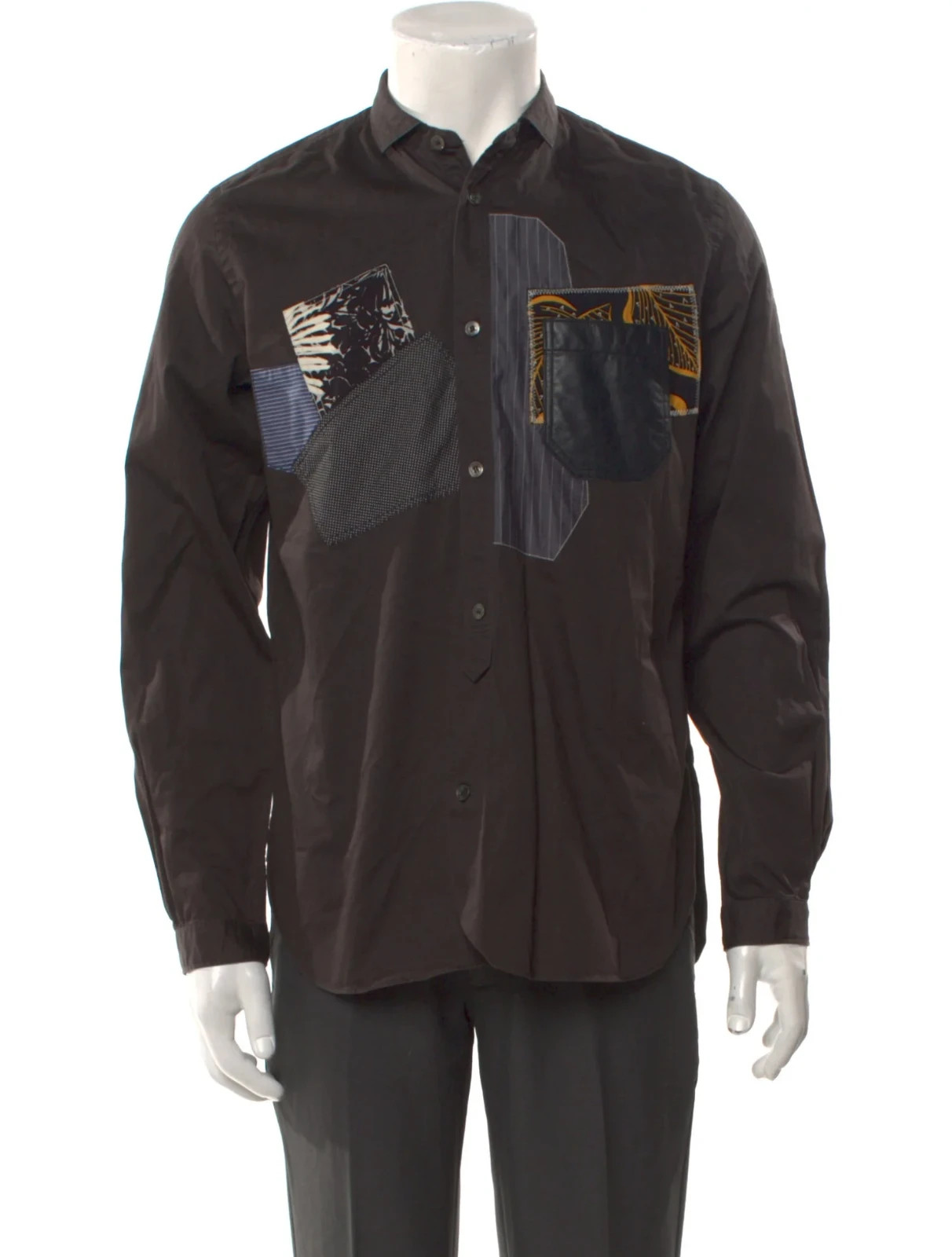 Junya Watanabe CDG SS17 Graphic Patchwork Shirt M… - image 4