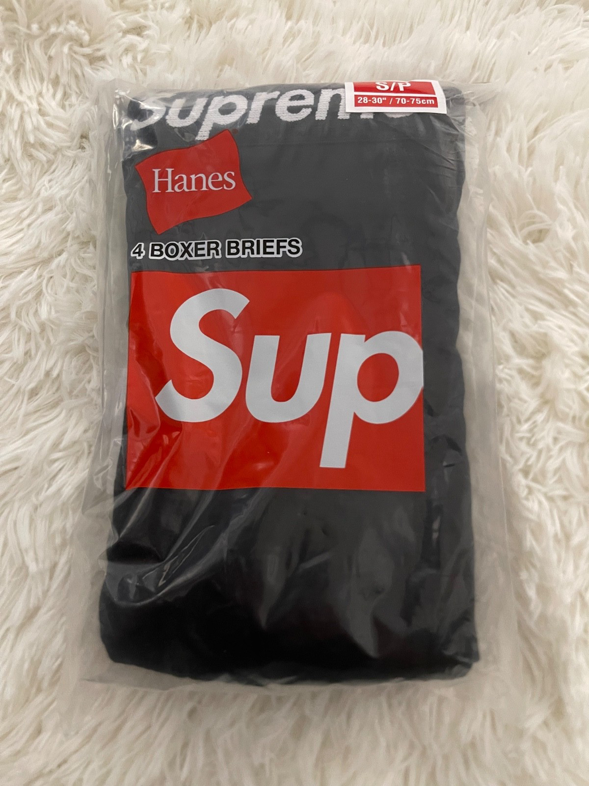 Supreme Hanes Men’s Boxer Briefs 4 pack | White & Black | S-XL | Fast Shipping 4