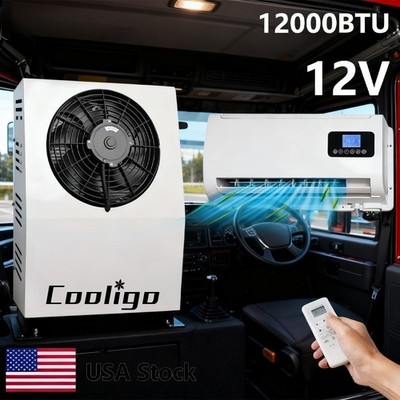 12V Electric 12000 BTU AC Unit-No Noise RV Truck AC Evaporator For Caravan Sleep