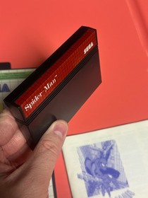 Spider-Man CIB US Version UPC Barcode Sticker Sega Master System SMS Spiderman