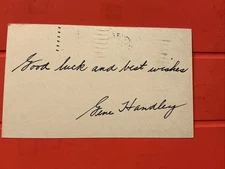 Gene Handley 🔥MLB: 1946 Philadelphia Athletics 🔥Autograph postcard 🔥🔥🔥