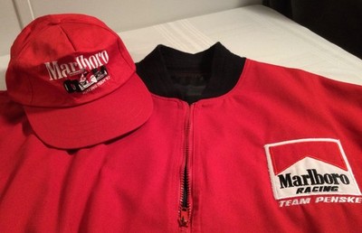 INDY CAR - TEAM PENSKE Promotional MARLBORO Jacket (XL)US with Cap