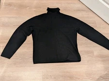 Charter Club Sweater Womens Large 2 Ply 100% Cashmere Turtleneck Black Pullover