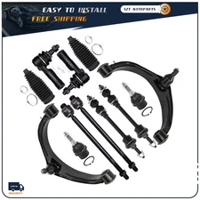 4WD 5-Lug Front Upper Control Arms Tie Rods Sway Bars For Dodge Ram 1500 2009-12