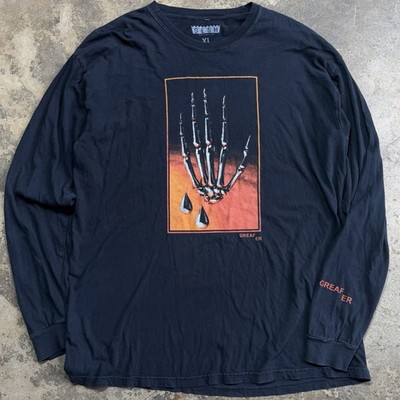 フ*き様 SHADOWS BROKEN BONE L/S Tee XL TeamSESH Bones x GREAF Long Sleeve Shirt XL Skeleton Hand Graphic