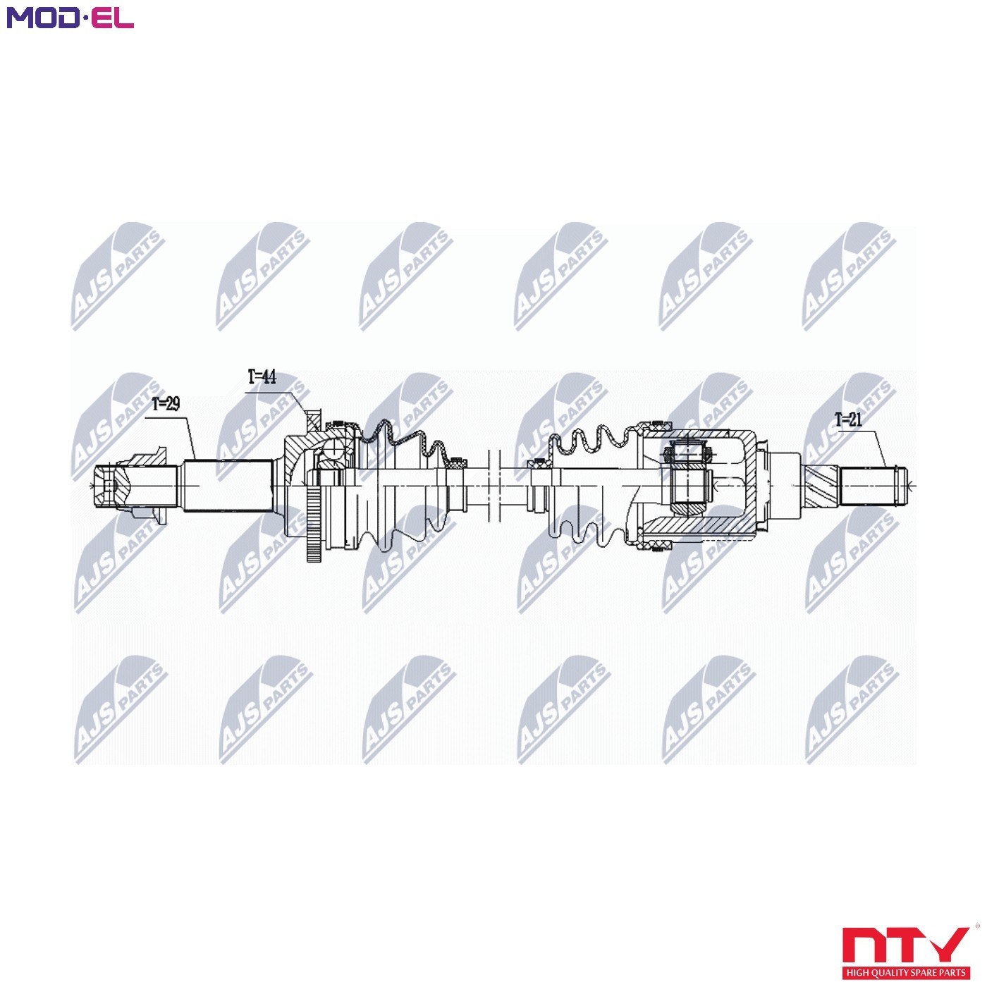 DRIVE SHAFT NPW-NS-166 FOR NISSAN QR25DE 2.5L YD22DDTi/YD22ETI 2.2L 4cyl