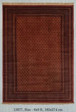 6x9 Red Persiann Senneh Super Fine Handmade High KPSI Soft Thick Plush Feel Rug